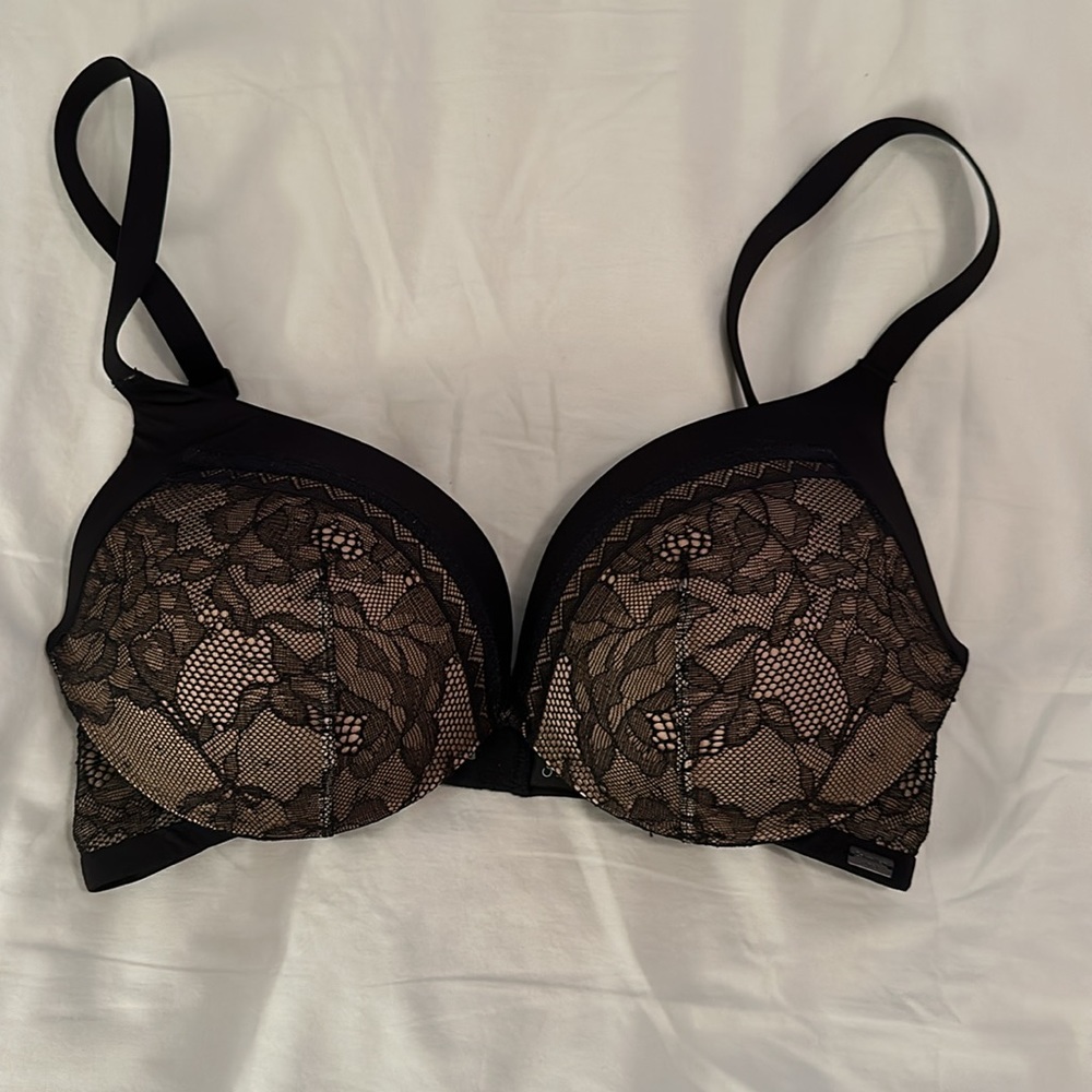 Calvin Klein QF1941 Black Obsess Push Up Bra Black - Picture 4 of 6